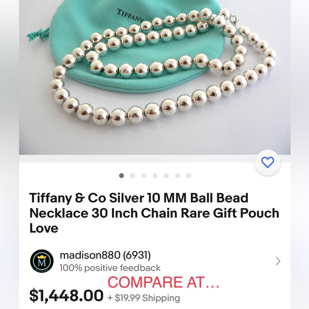 Authentic Tiffany & Co Hardwear Ball Necklace - Picture 12 of 14